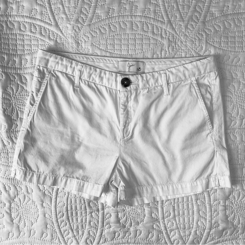 Joie Shorts Kaki Cotton Travelers Short